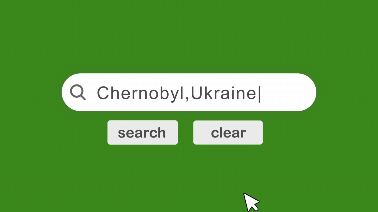 切尔诺贝利搜索栏视频素材