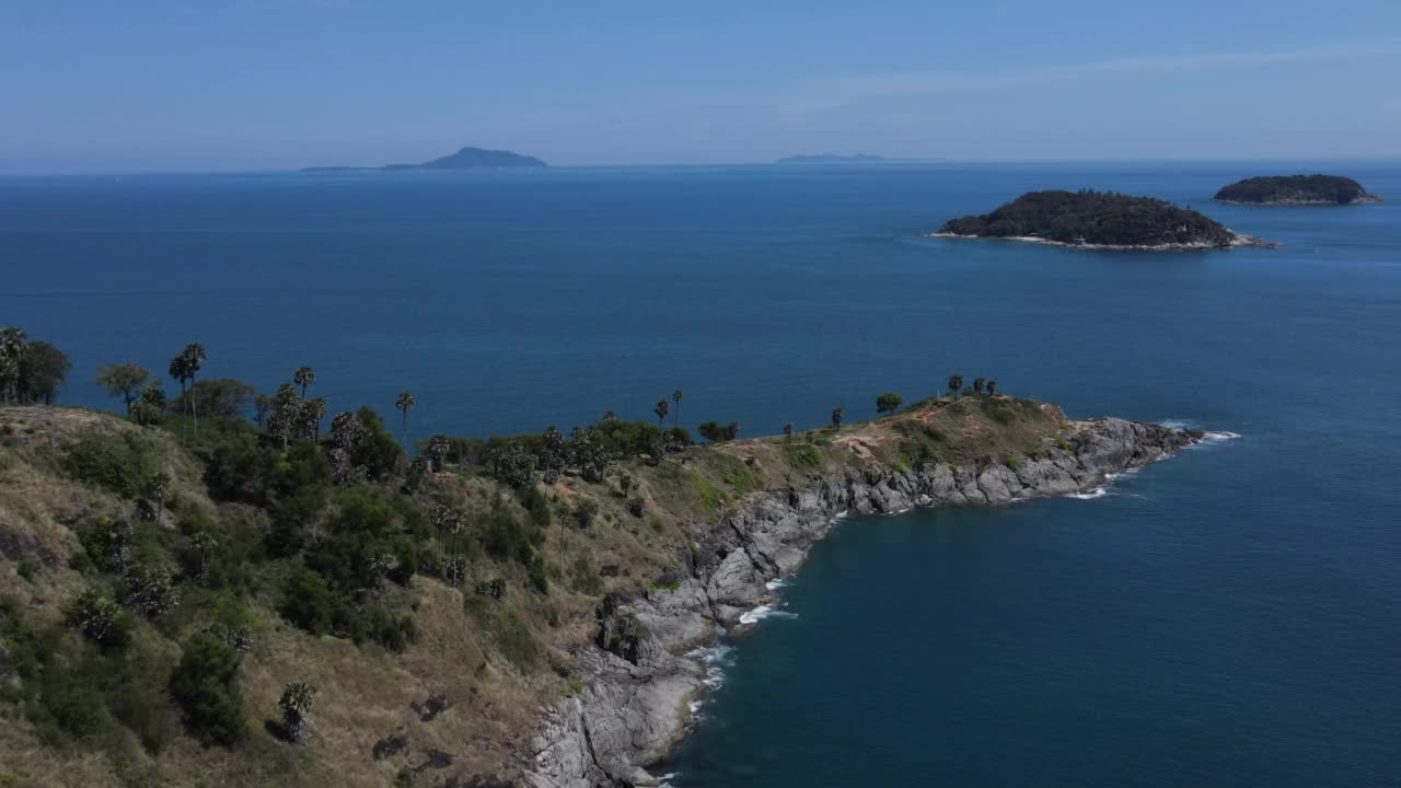 从这里看日落是泰国普吉岛的地标。最受欢迎的假日旅游和著名。视频素材