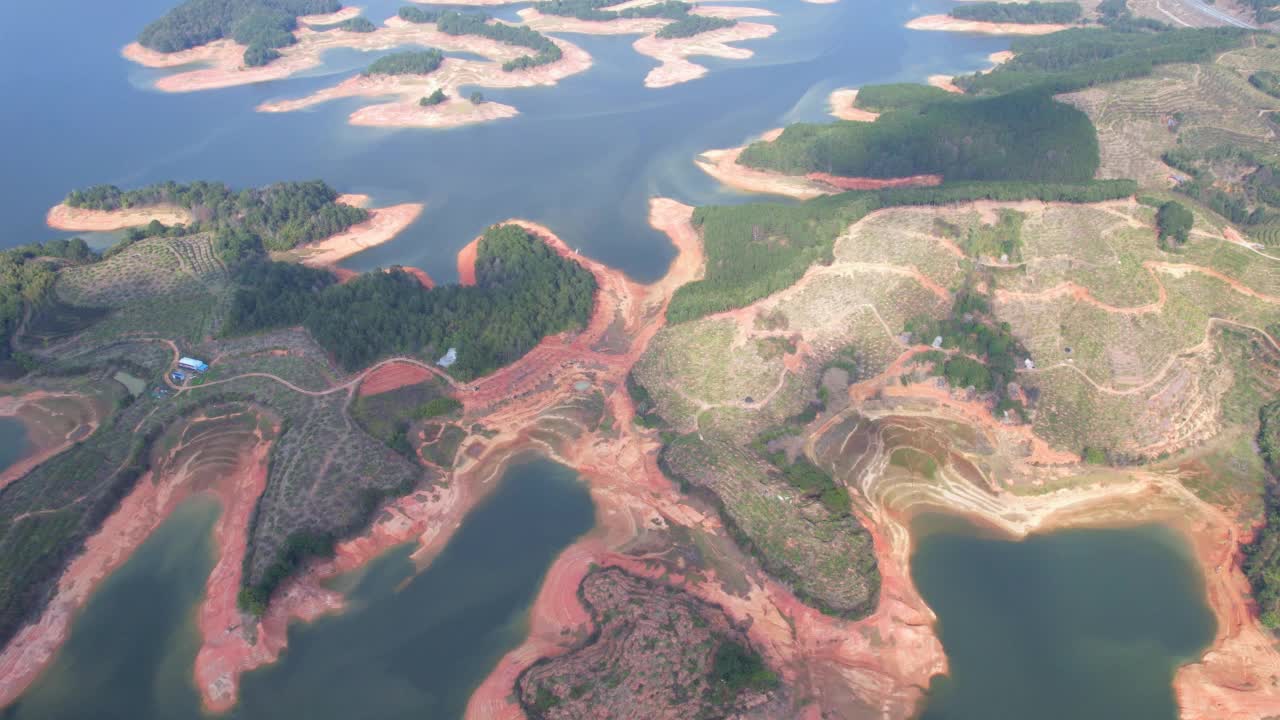 在湖泊岛屿视频素材