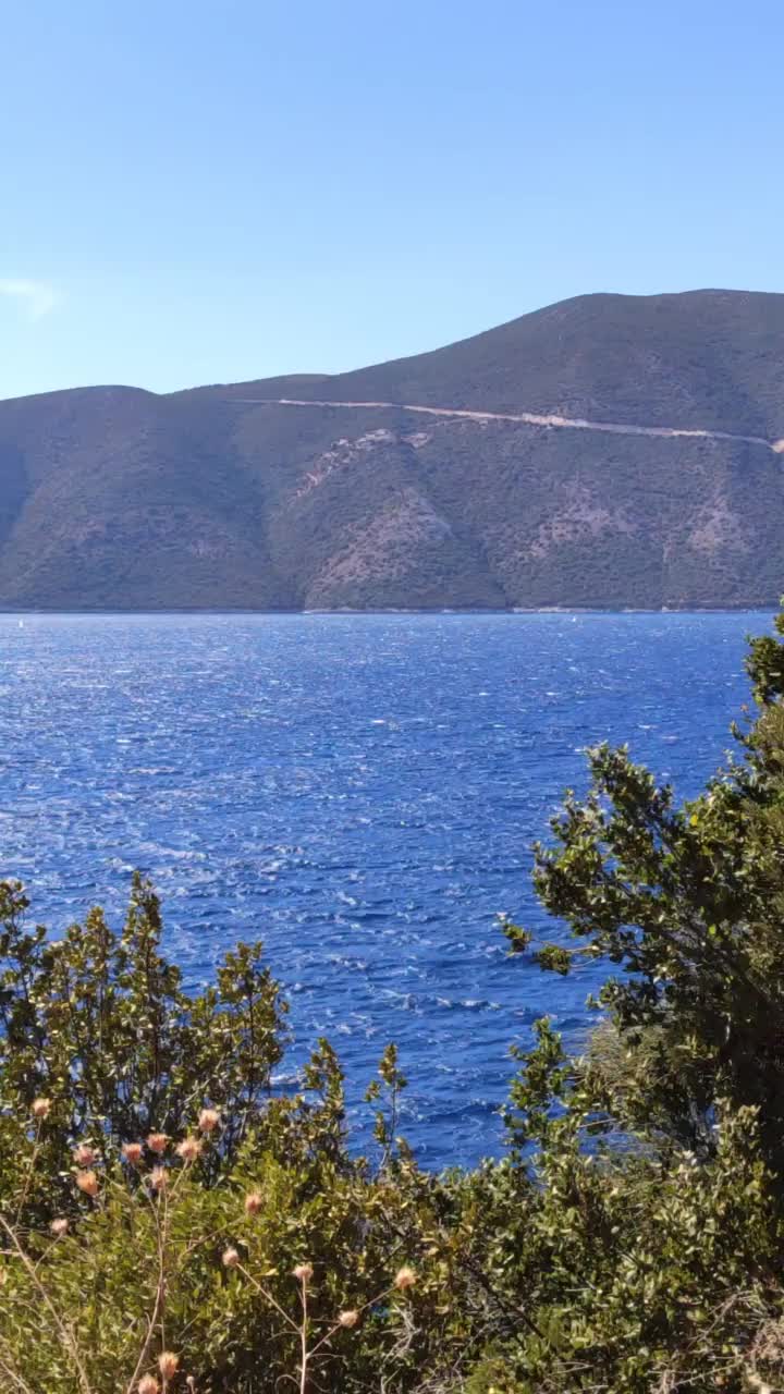 希腊莱夫卡达岛海滩视频素材