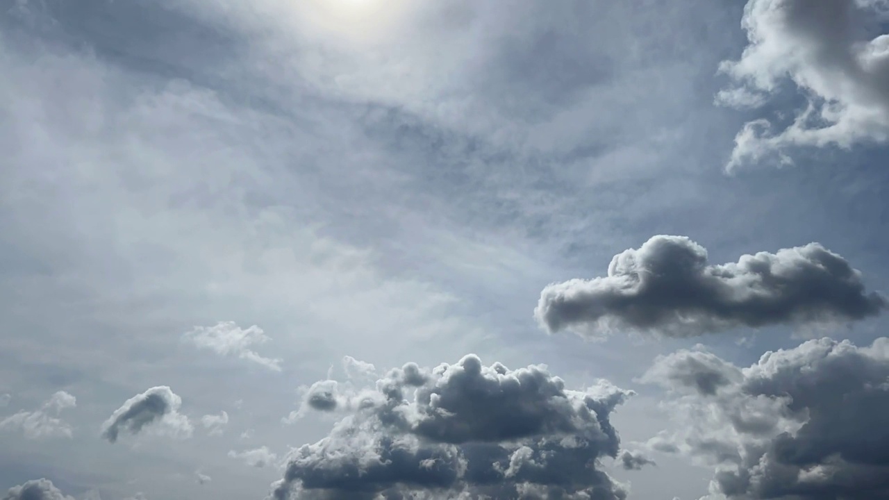 天空云层背景。神奇的天堂cloudscape。视频素材