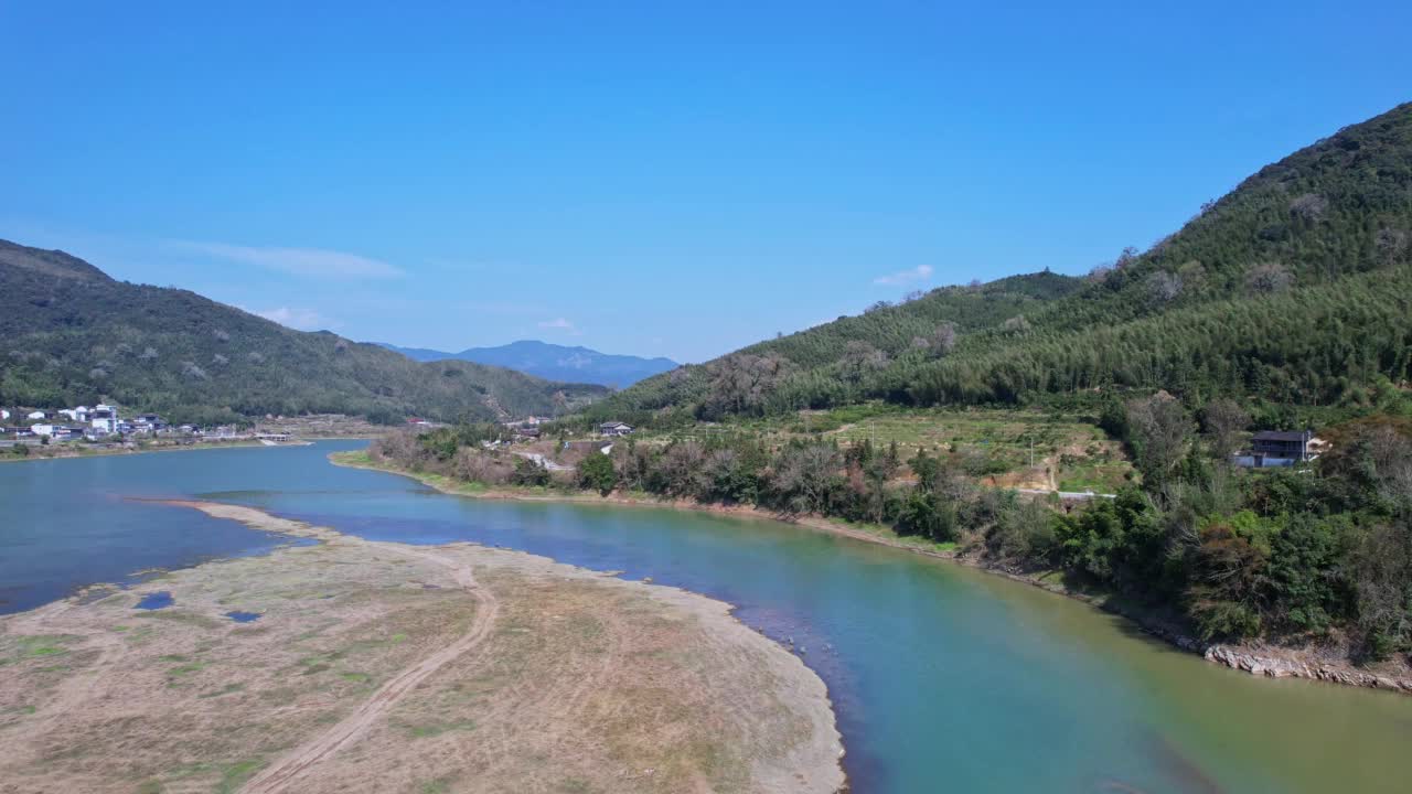 河谷河流的地质特征视频素材