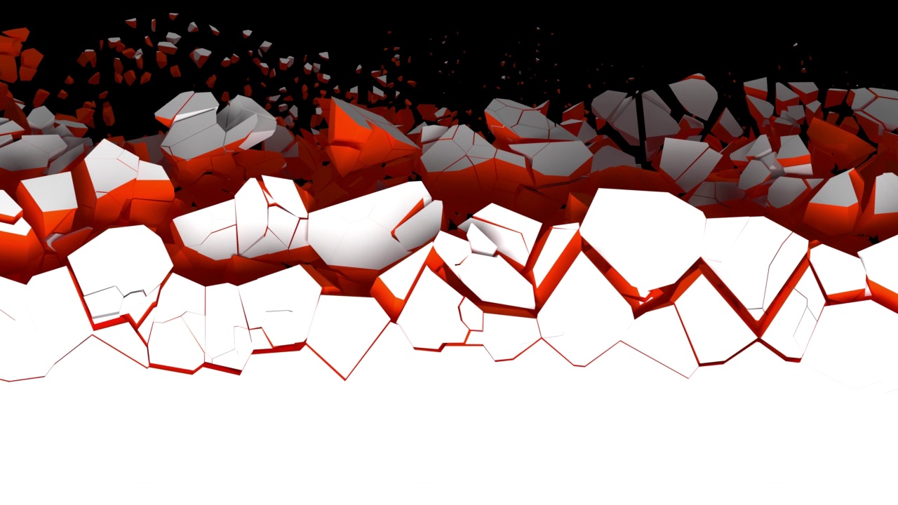 三维动画表面破坏视频素材