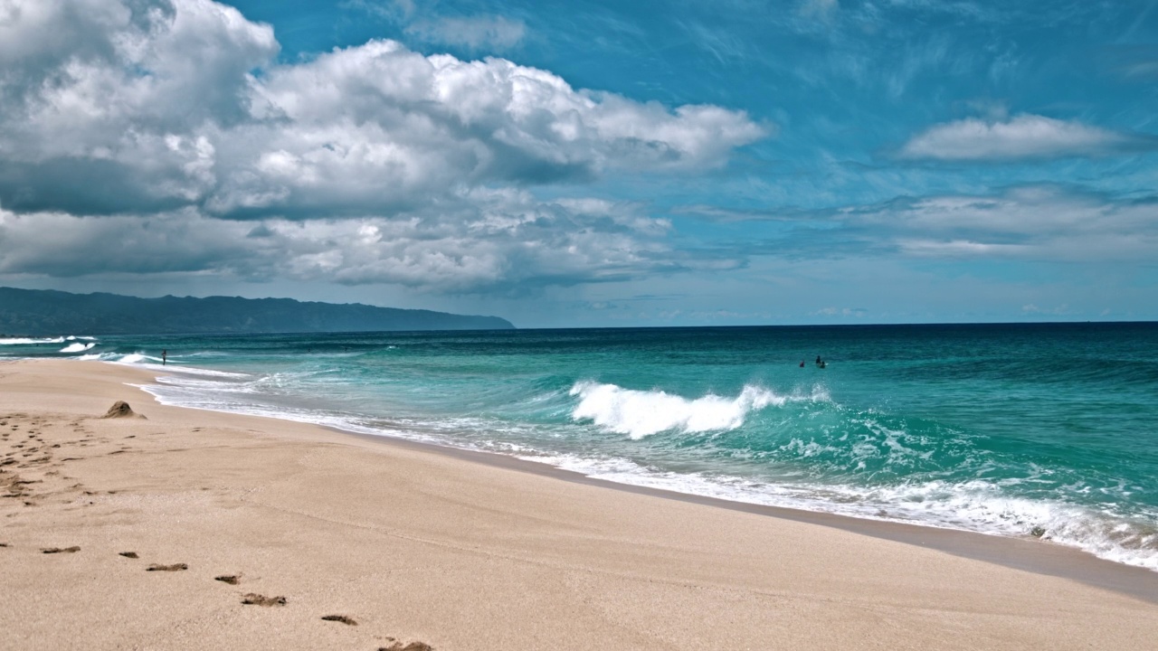 Ehukai海滩- Banzai Pipeline -夏威夷瓦胡岛视频素材