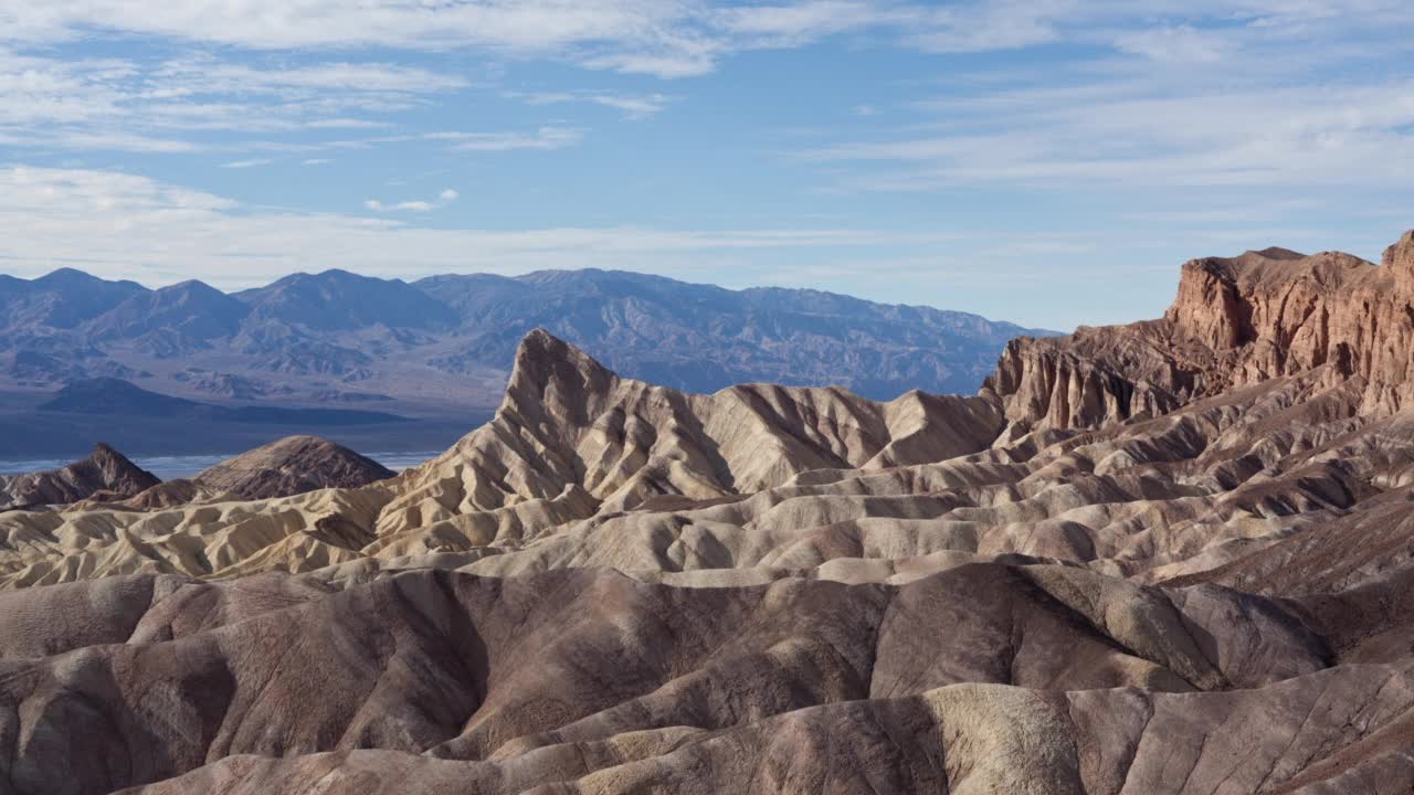 加州Zebriske Point / Death Valley视频素材