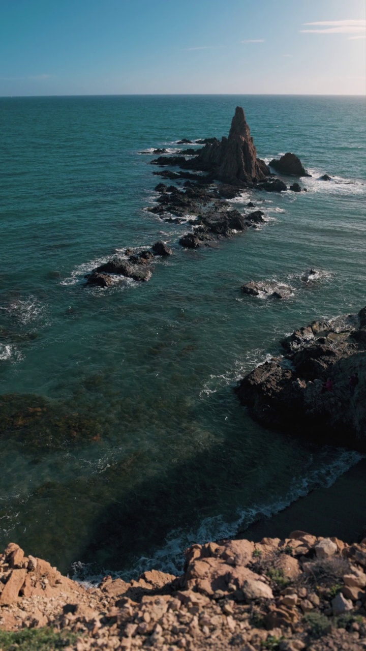 卡波德加塔风景:西班牙的暑假视频素材