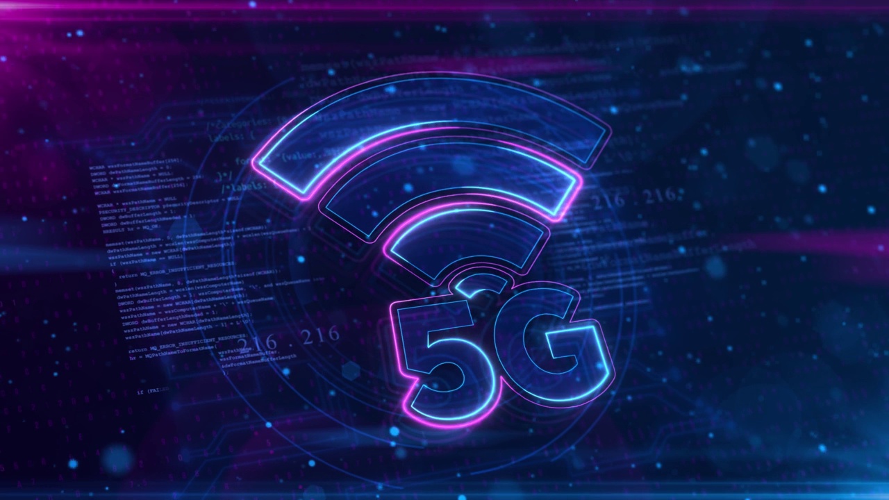 5G网络互联网移动无线业务概念。摘要5G视频素材