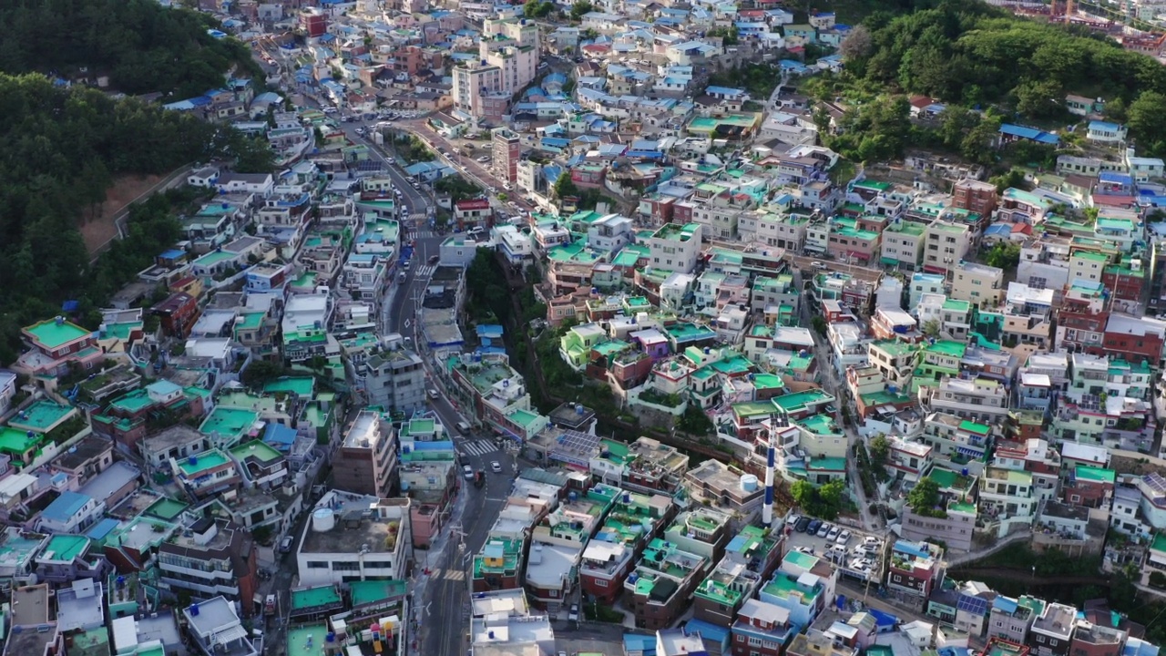 住宅和公寓区/釜山，韩国视频素材