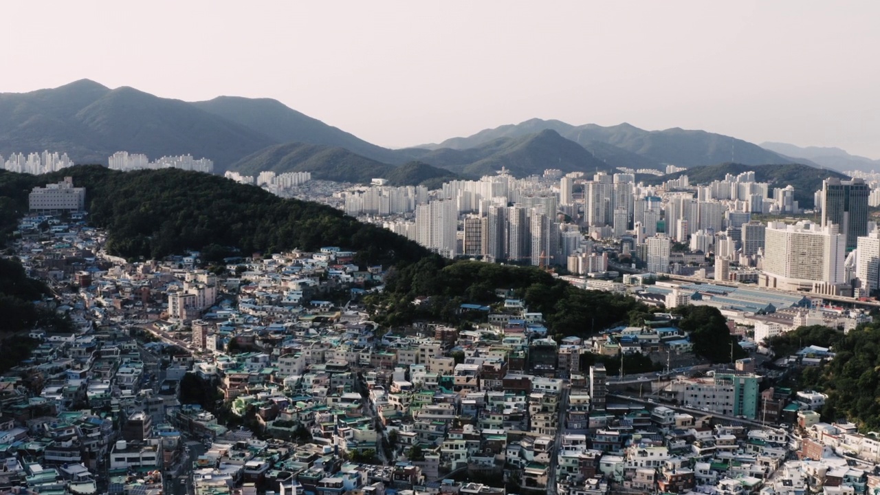 住宅和公寓区/釜山，韩国视频素材