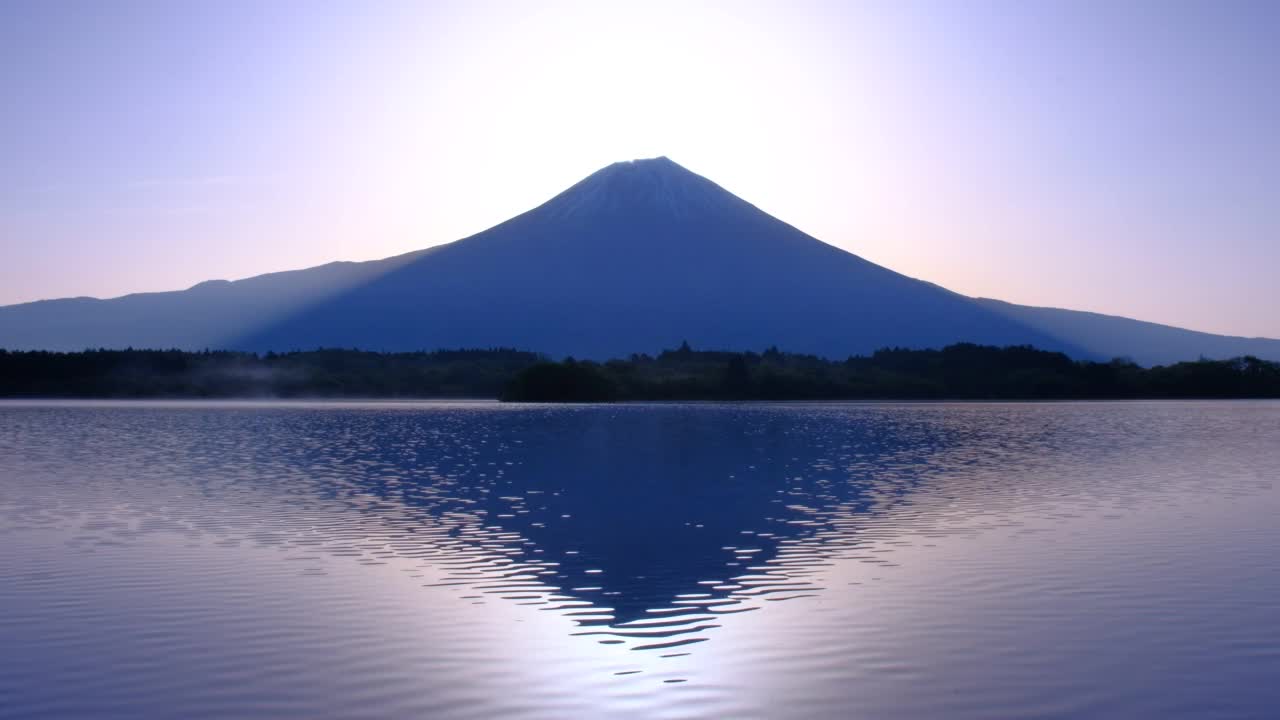 来自田uki湖的钻石富士视频素材