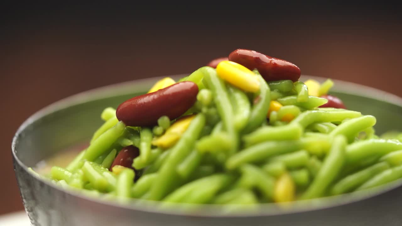 Cendol，马来西亚刨冰甜点视频素材