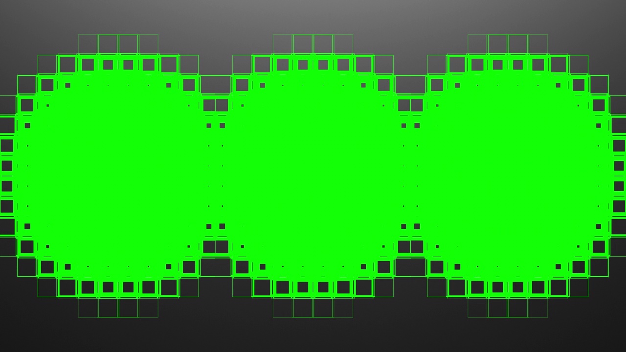 绿色屏幕上像素化的洞视频下载