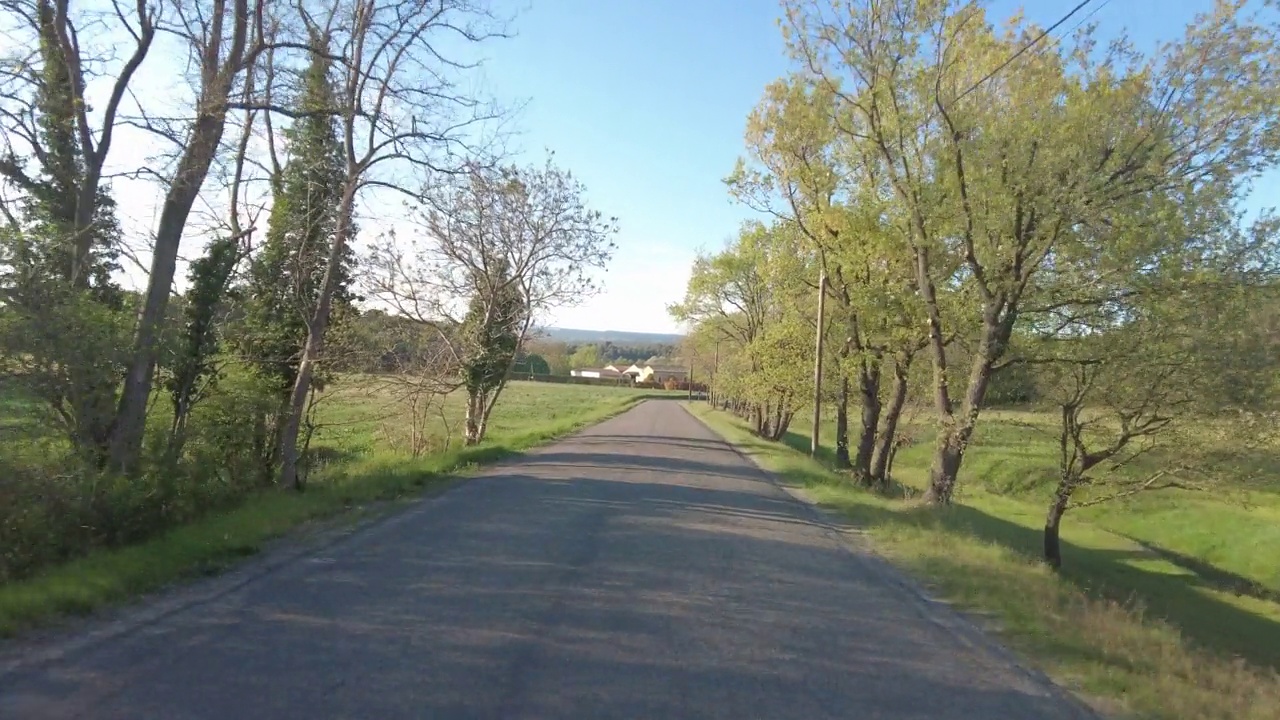 乡村道路的全景视频素材