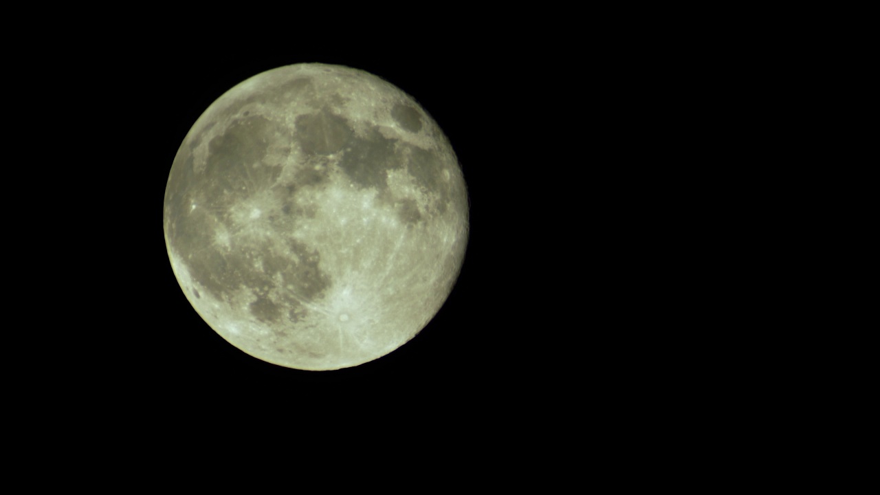 夜空中的满月视频素材