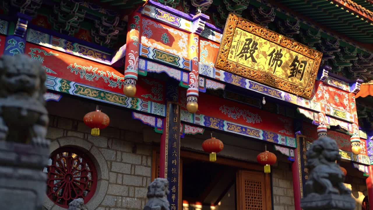 中国古建筑寺庙视频素材