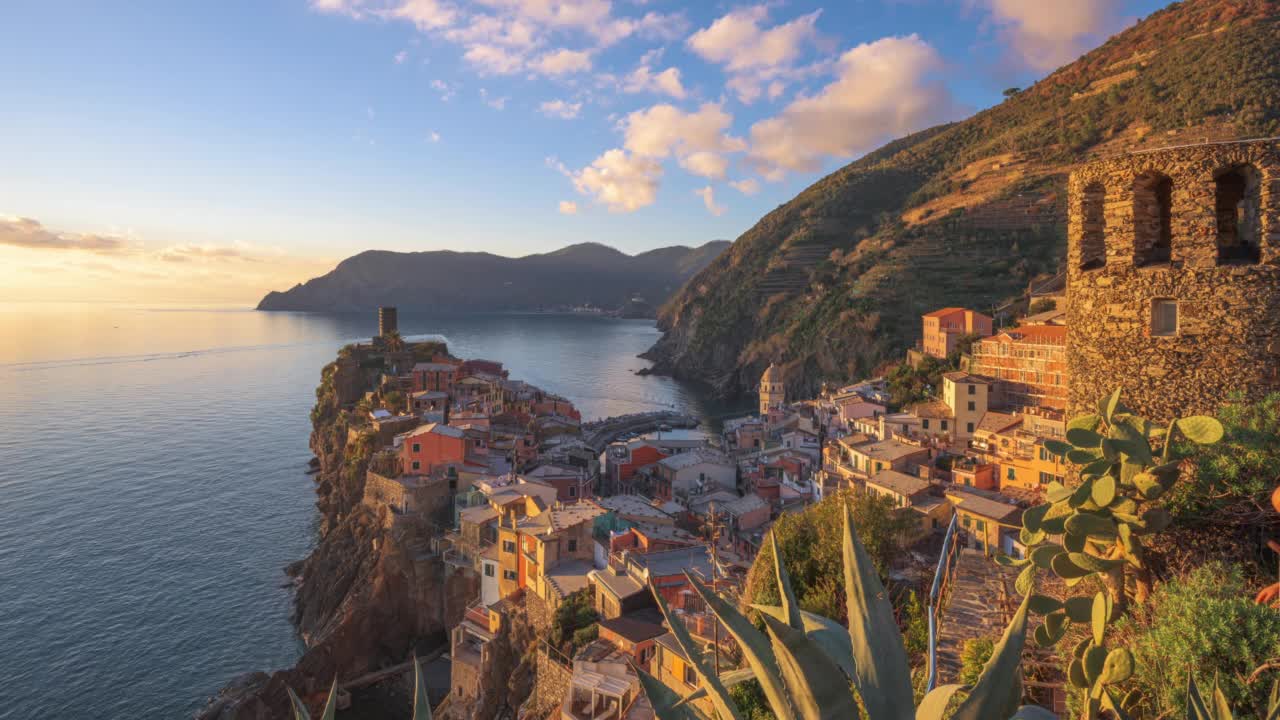 Vernazza，意大利，五个国家视频素材