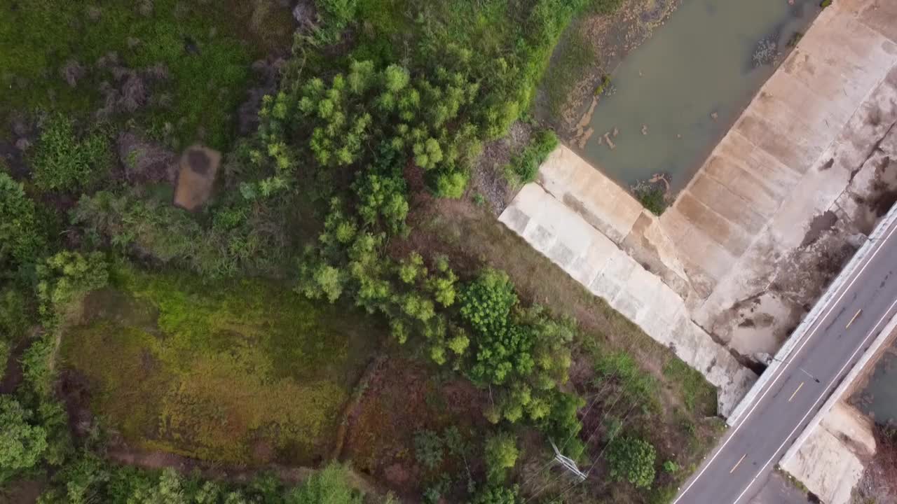 鸟瞰美丽的自然景观视频素材