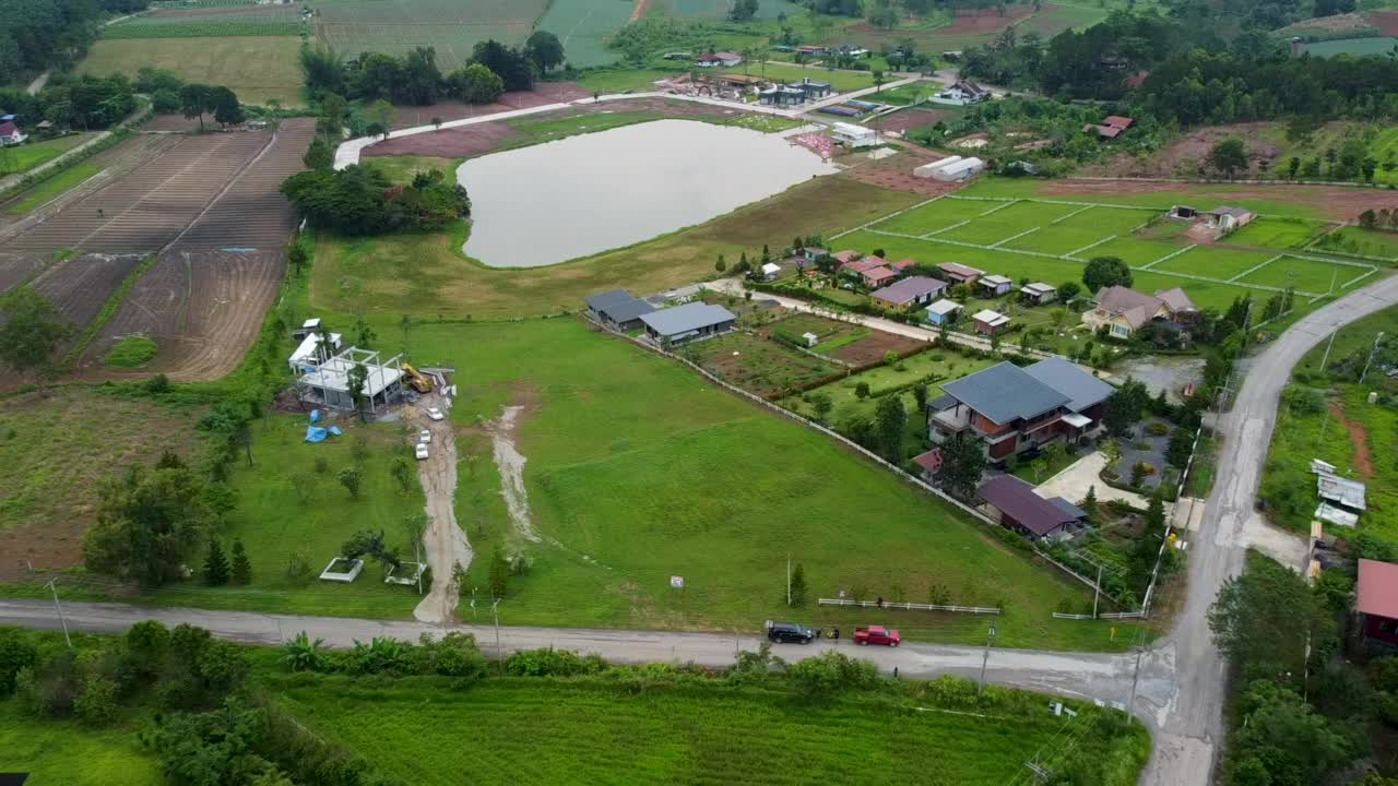 山景和考考的航拍照片视频素材