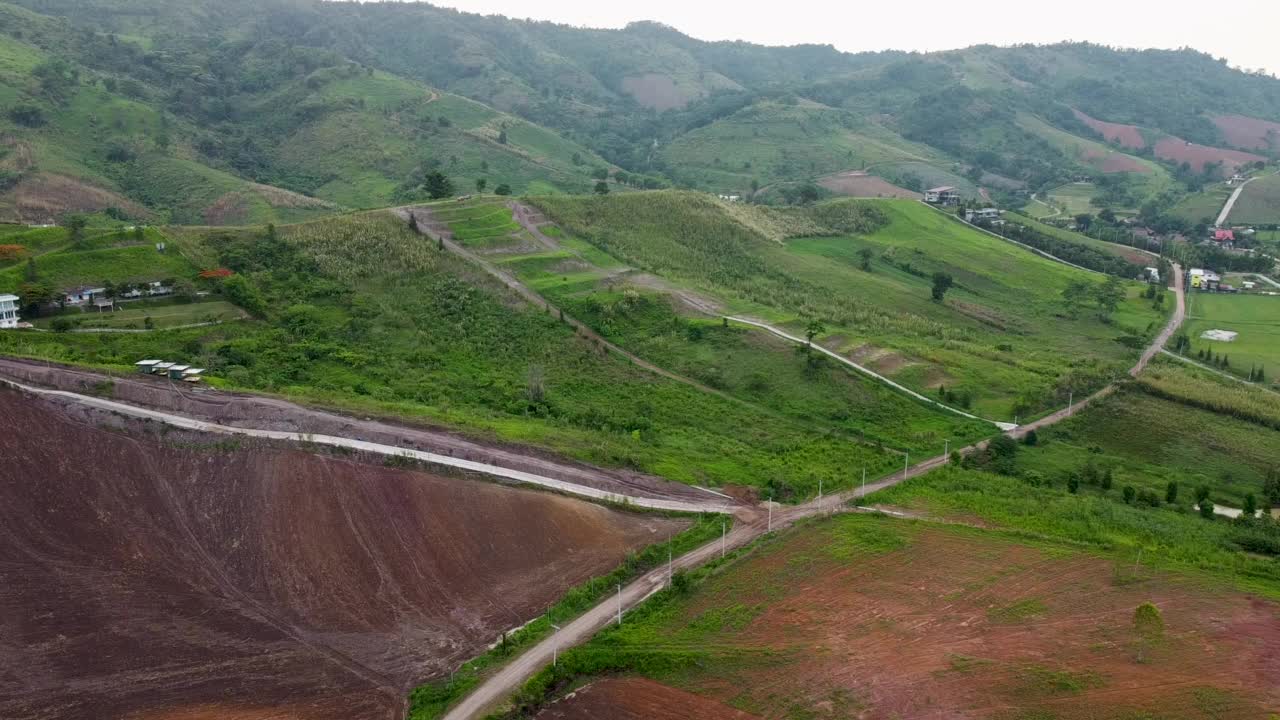 山景和考考的航拍照片视频素材