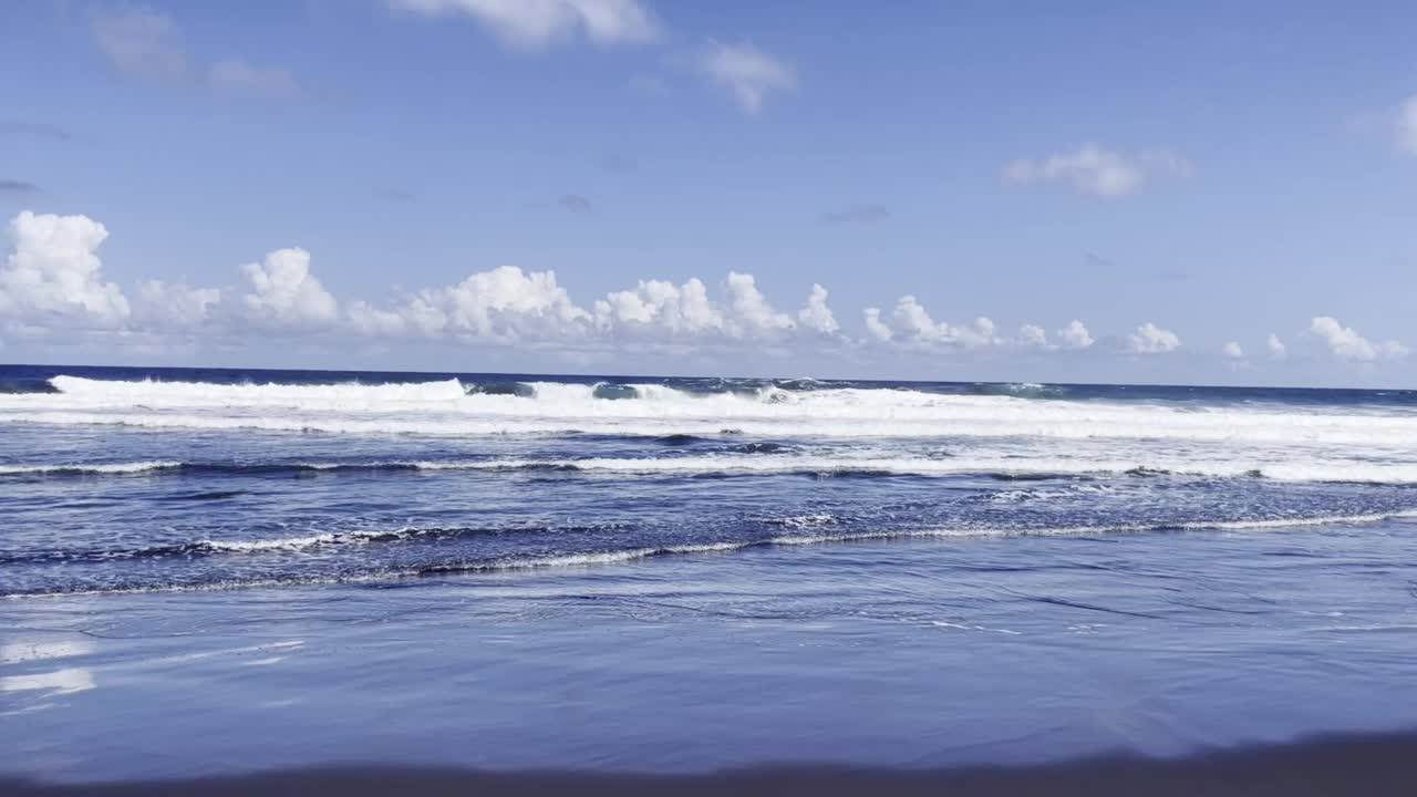 夏威夷大岛北侧的海浪视频素材