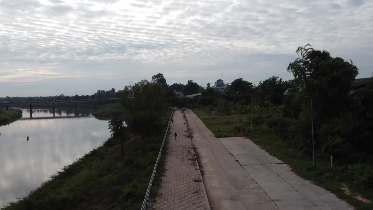 泰河流域，生活方式的分水岭视频素材