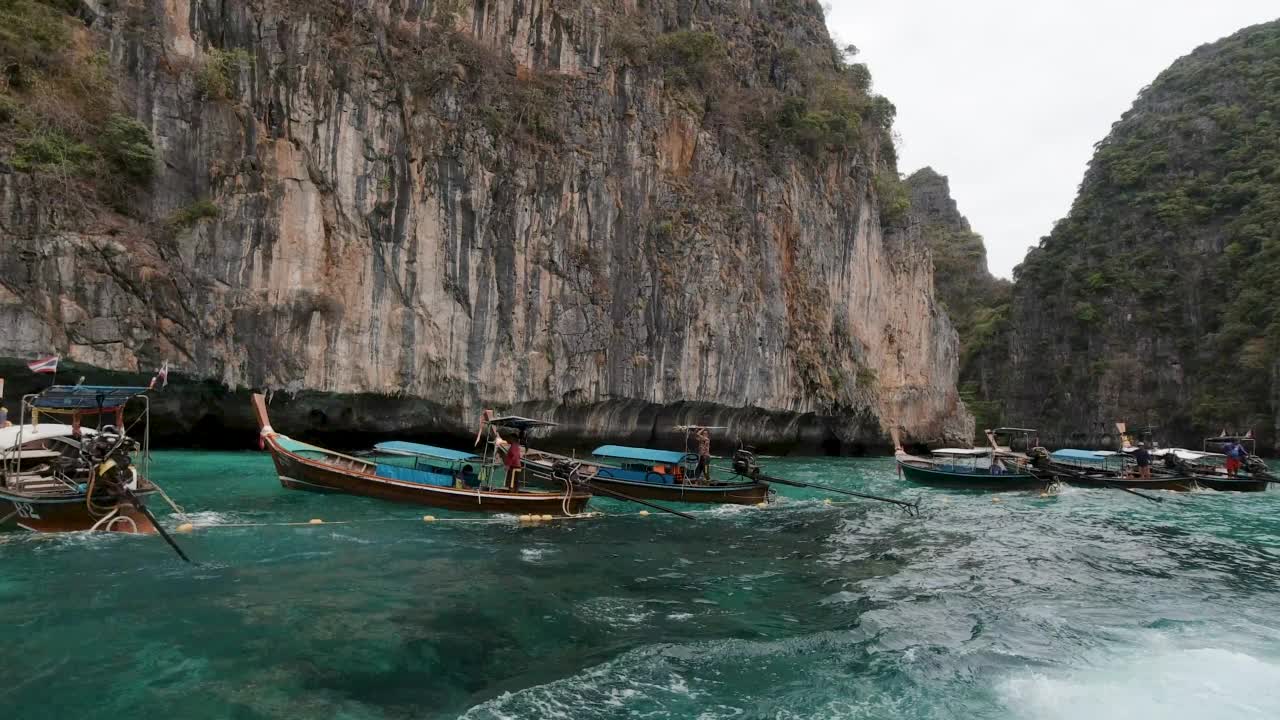 如何到达玛雅湾披披泰国视频素材