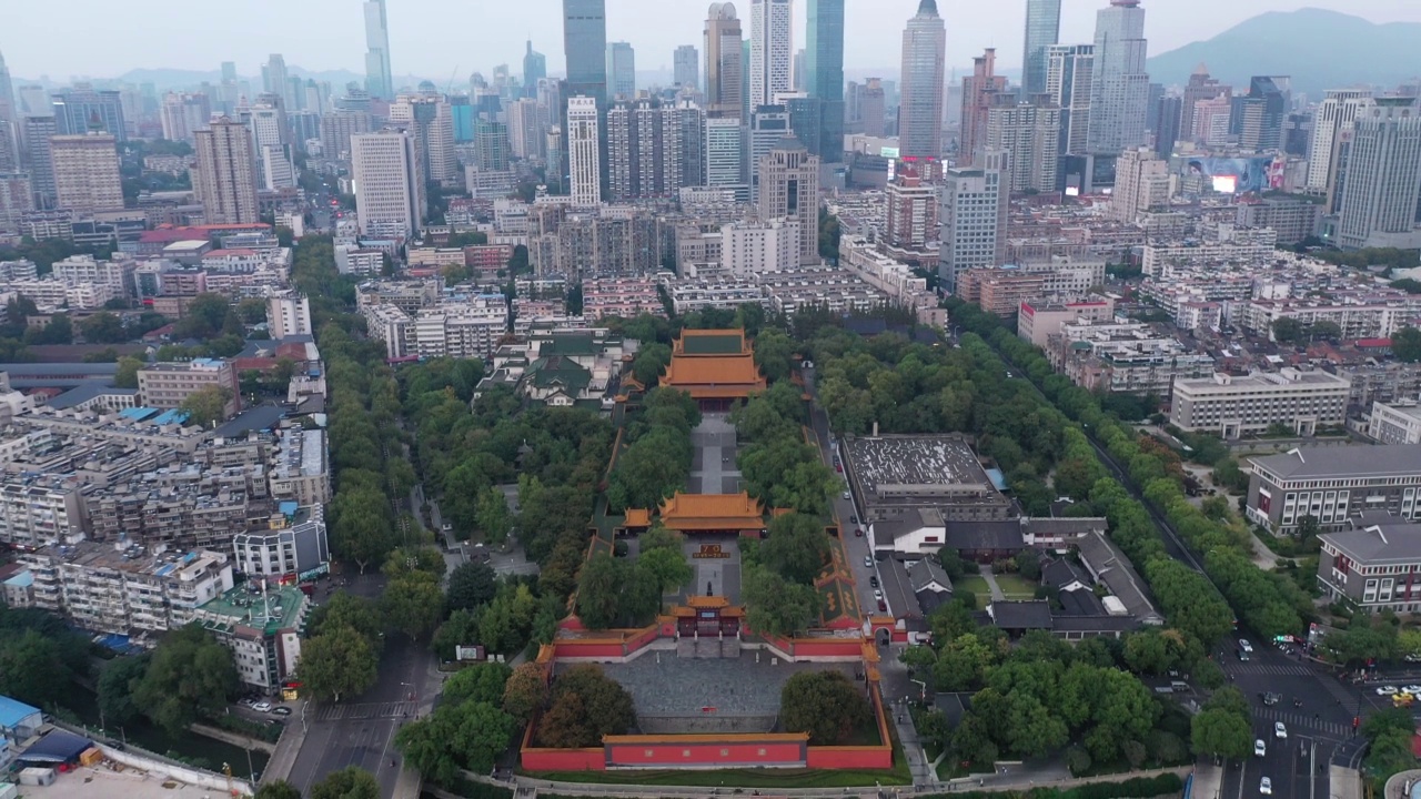 航拍城市风景视频素材