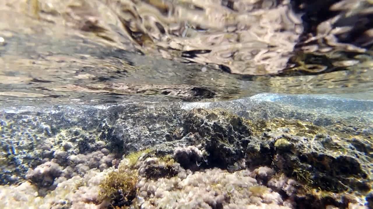 马略卡岛地中海下的慢动作视图视频素材