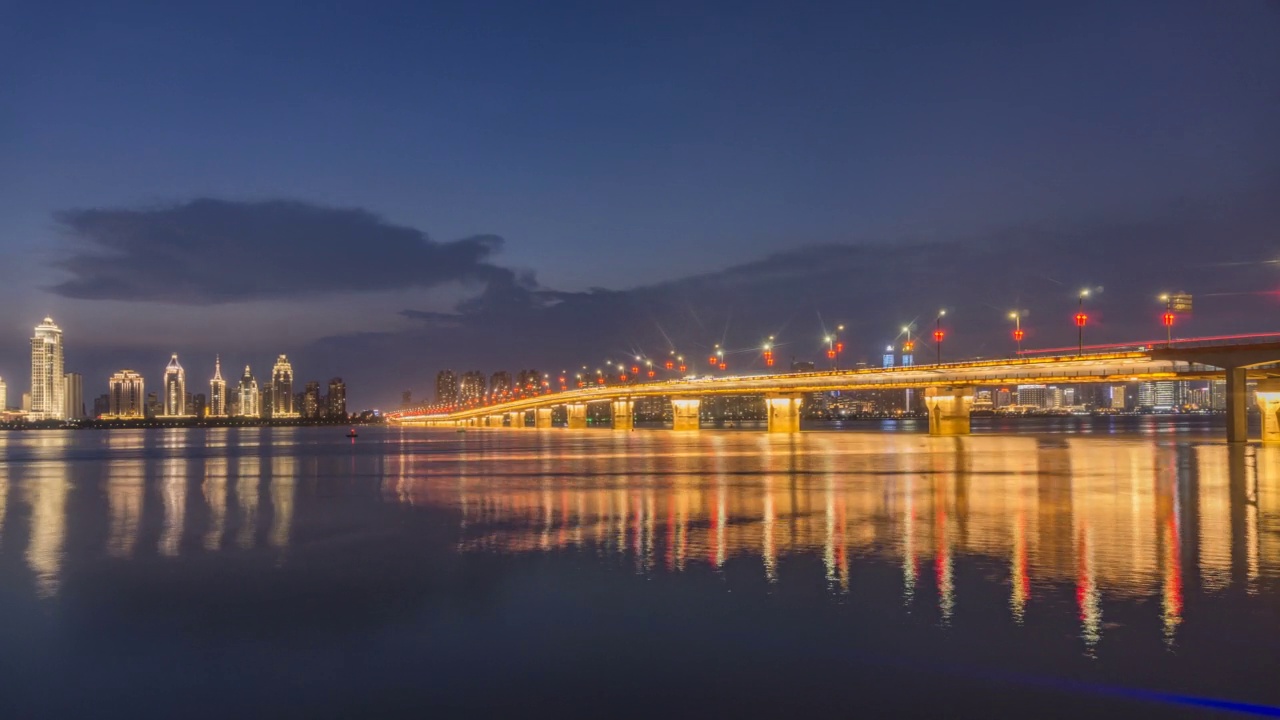 城市桥夜景视频素材