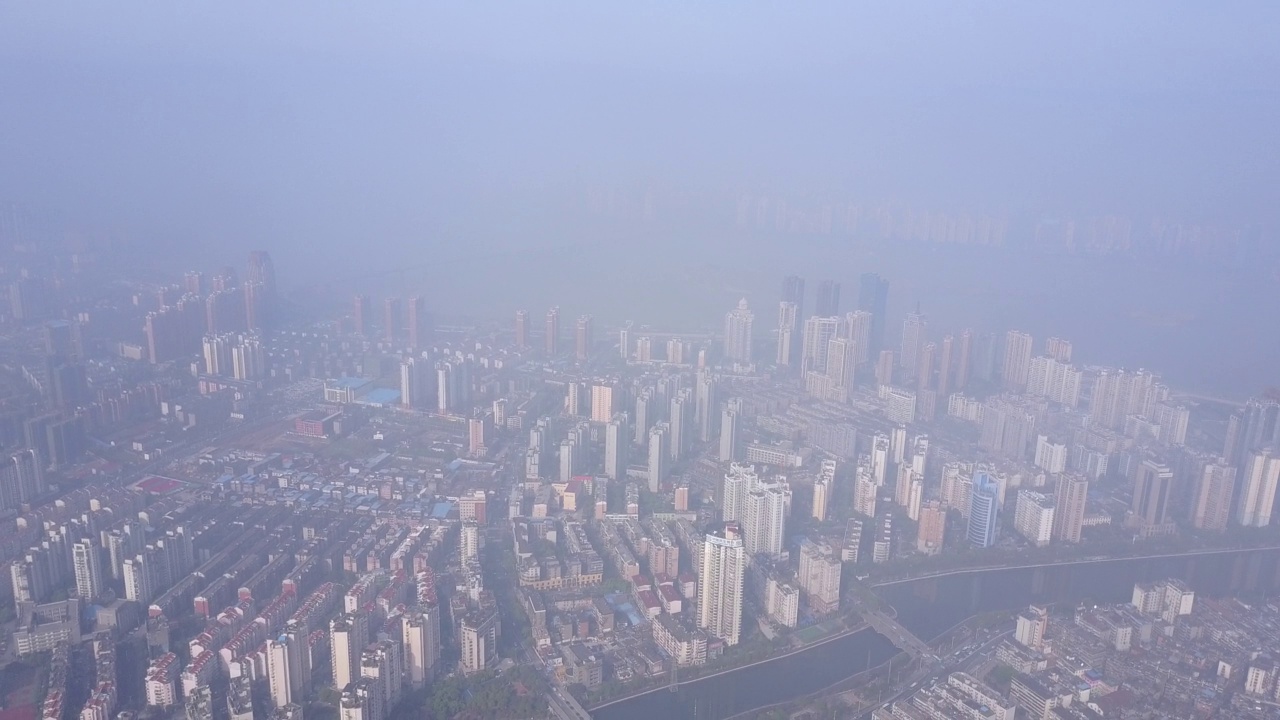 航拍城市风景视频素材