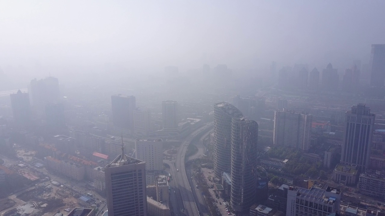 航拍城市风景视频素材