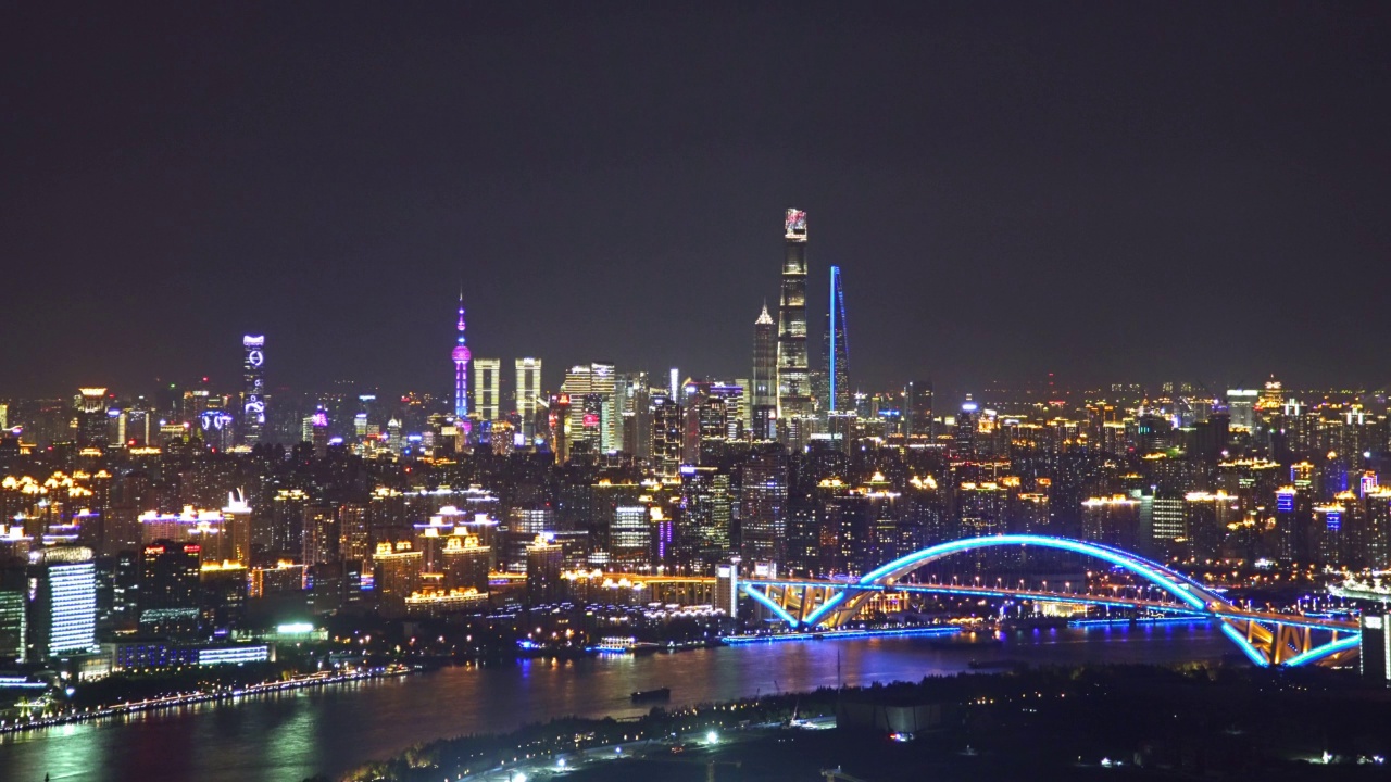 HA WS上海夜景，陆家嘴，中国视频素材