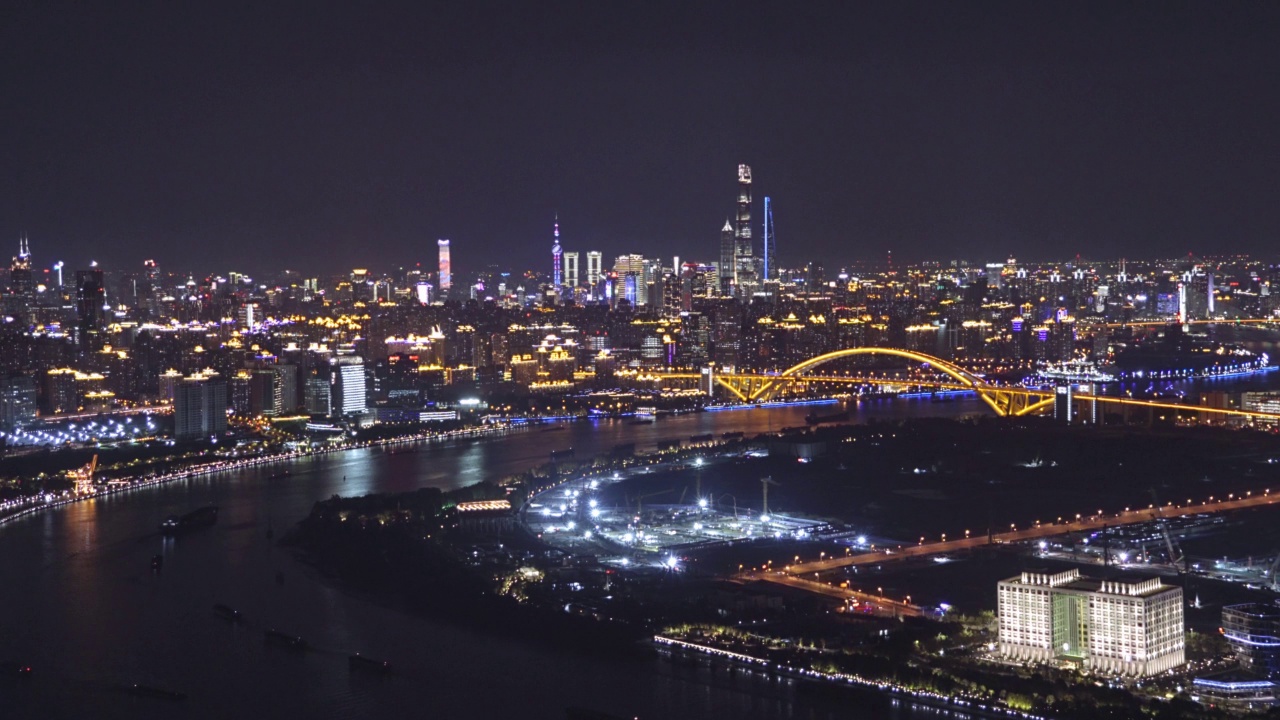 HA WS上海夜景，陆家嘴，中国视频素材