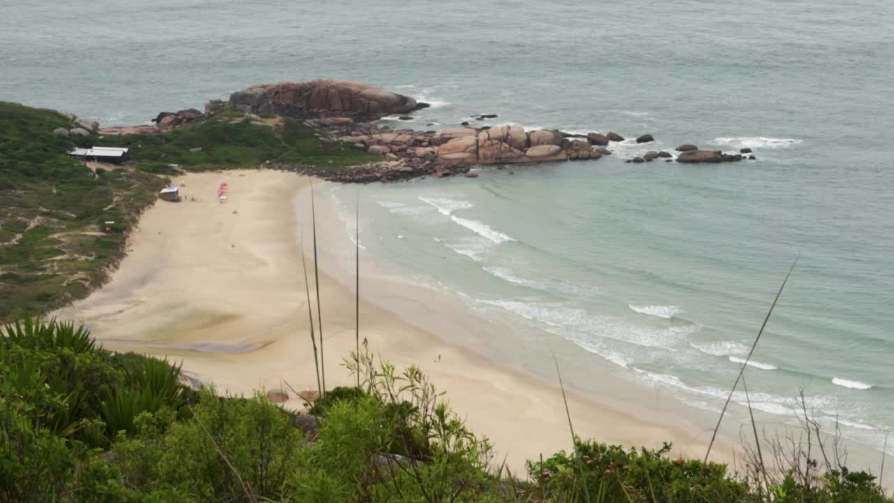 Galheta海滩- Galheta海滩- florianopolis，巴西视频素材