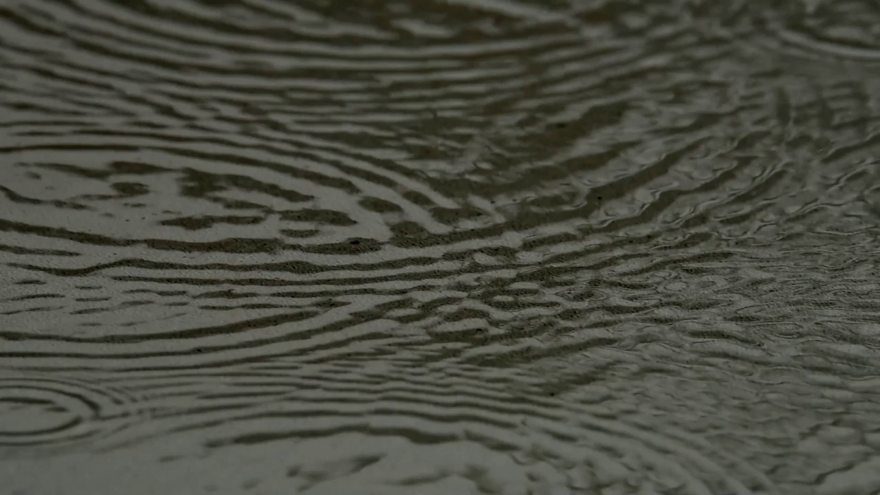 雨滴和溅起的涟漪视频下载