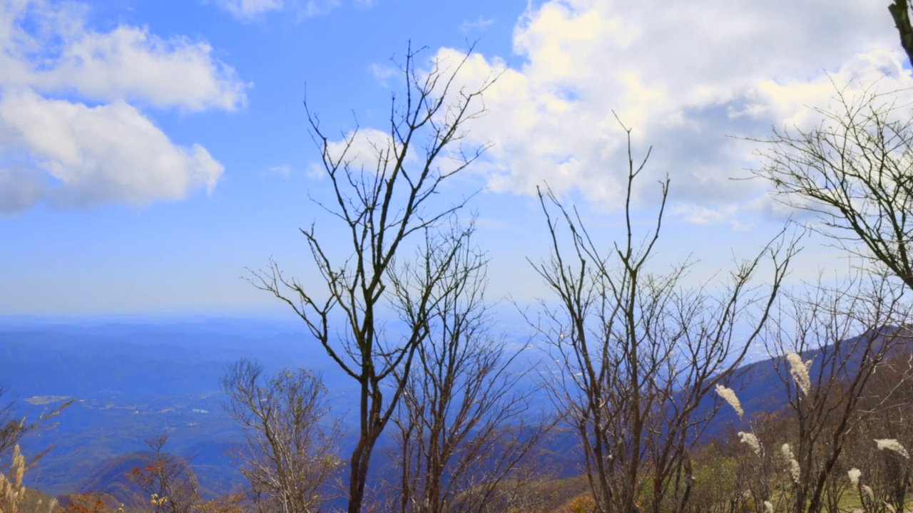 赤木山的山景视频素材