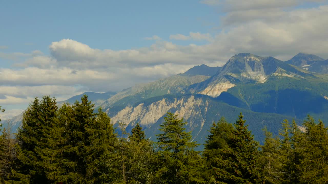 蒙大拿州克兰斯，4505米高的山顶全景视频素材