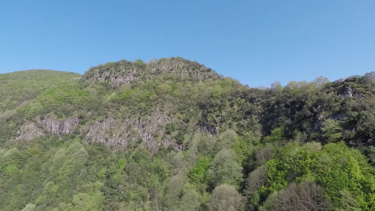 空中绿山视频素材