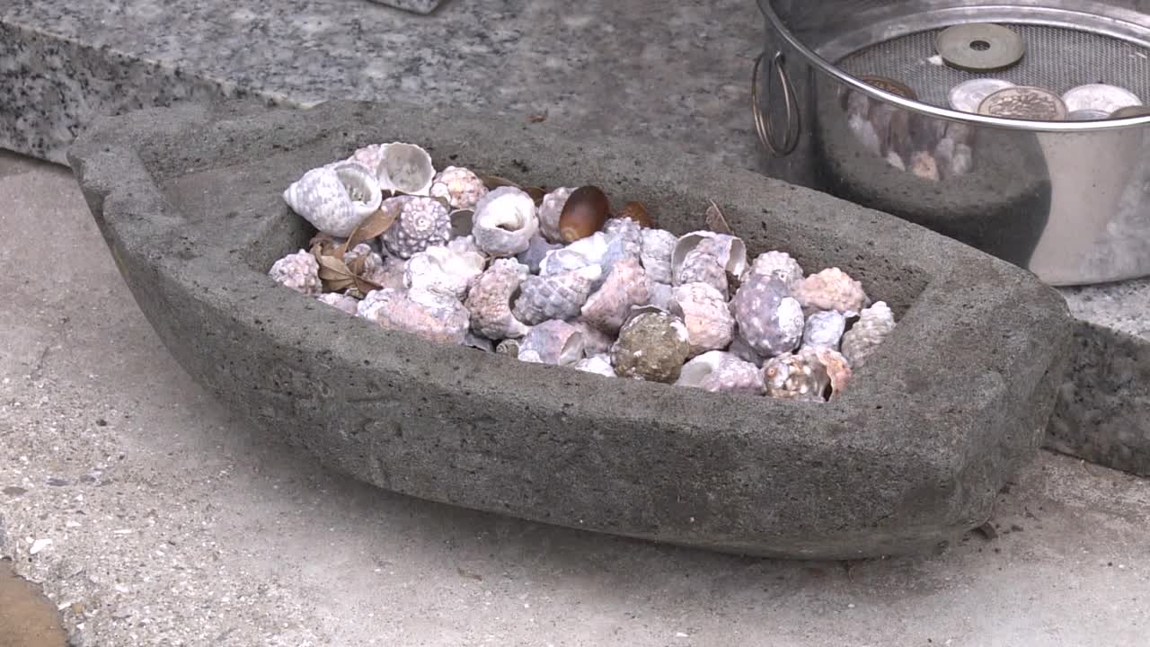 供奉在神社，熊本，日本视频素材