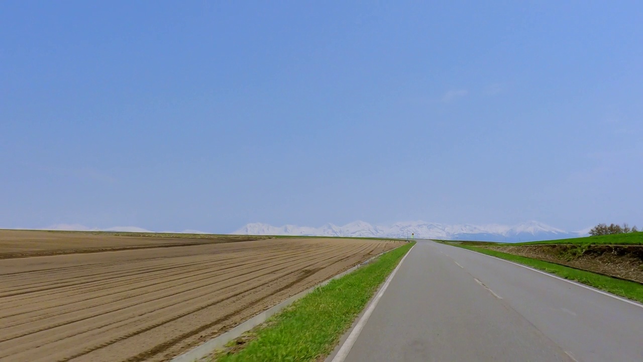 路(北海道别乙)视频素材