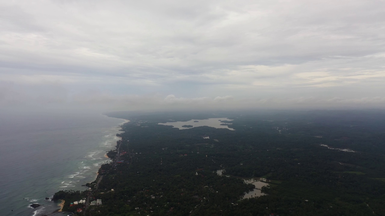 海边有旅馆。斯里兰卡。视频素材