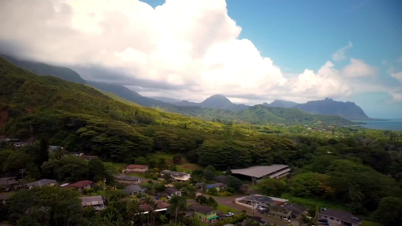 卡内奥赫湾视频素材