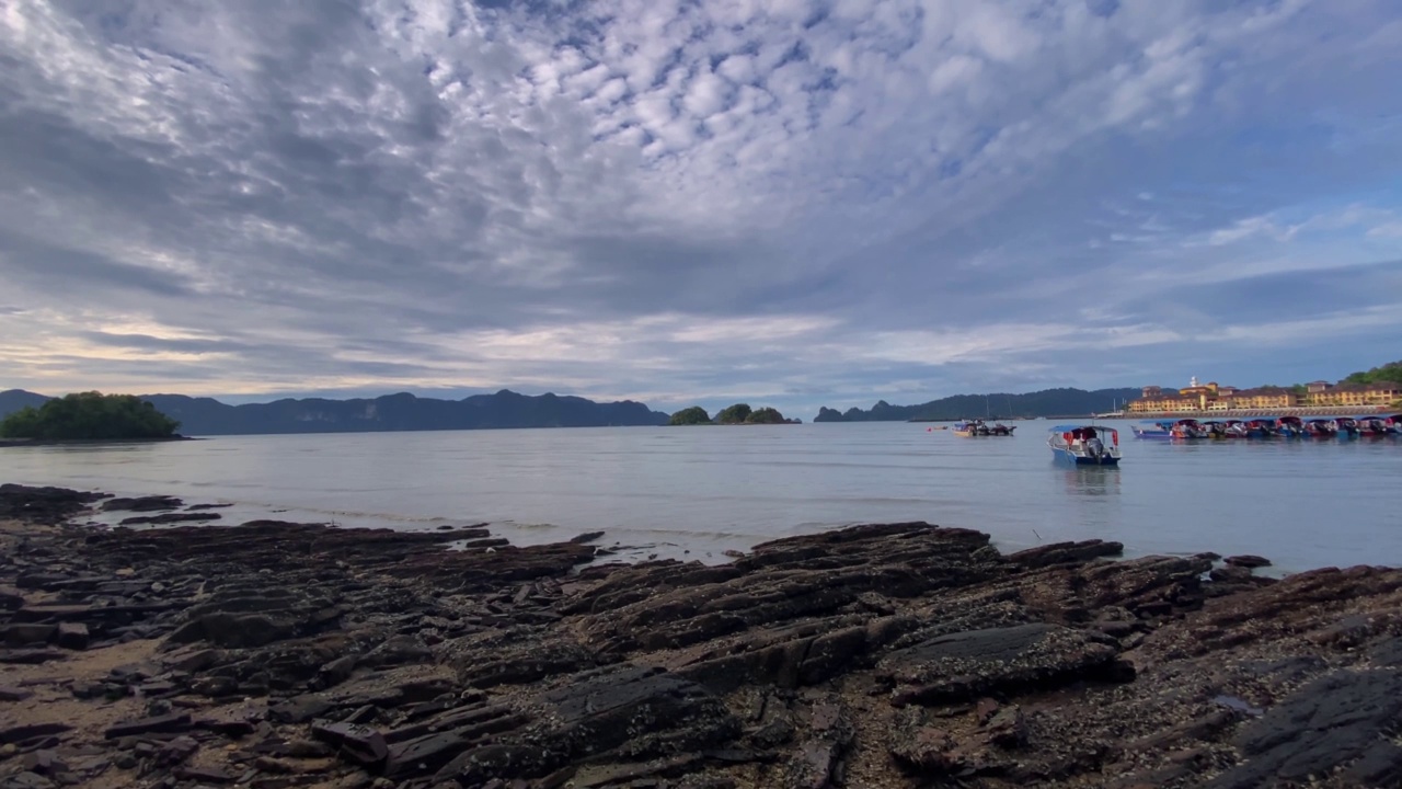 兰卡威岛的海景镜头视频素材