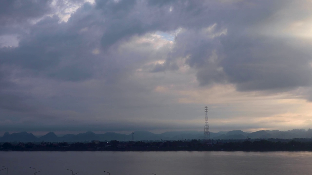 下雨前乌云密布视频素材