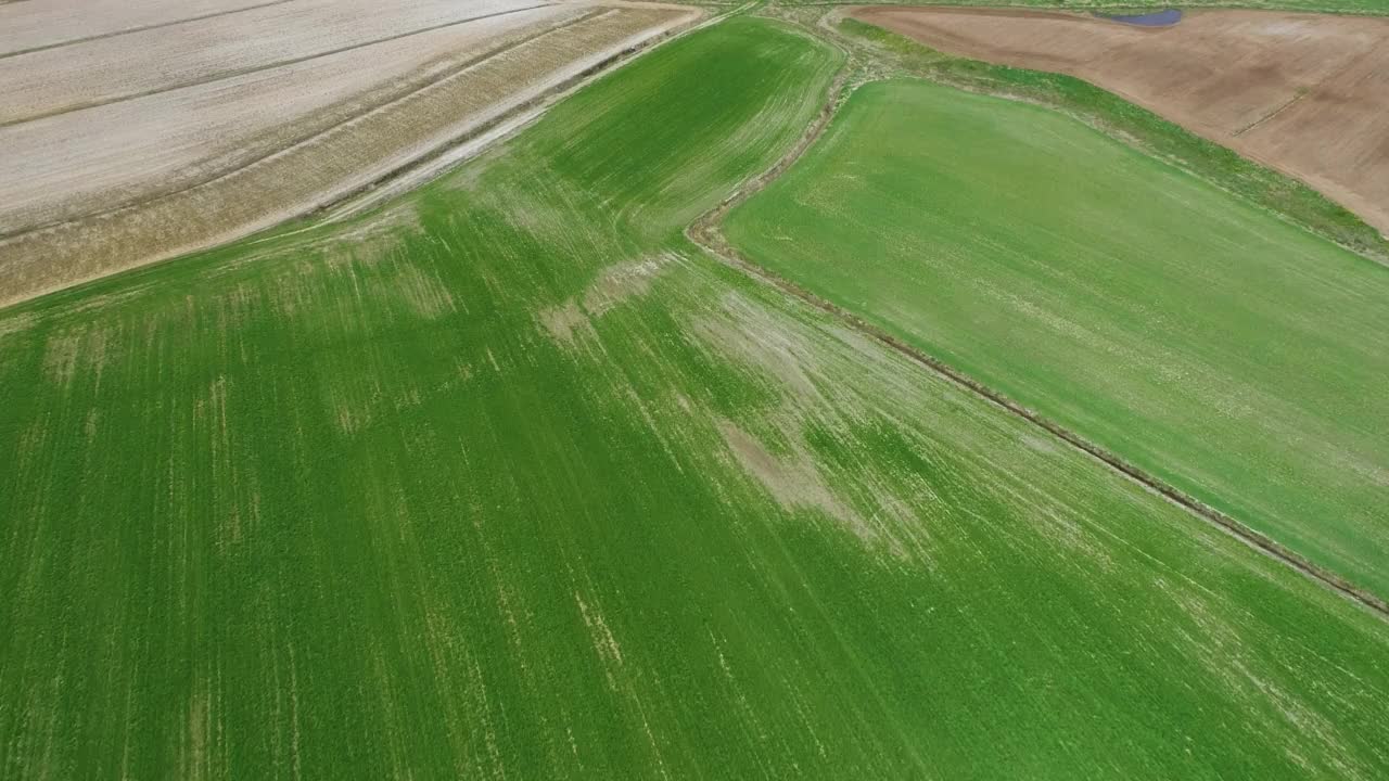 农田鸟瞰图视频素材