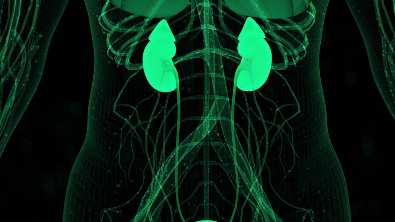 电脑生成的人体器官视频素材