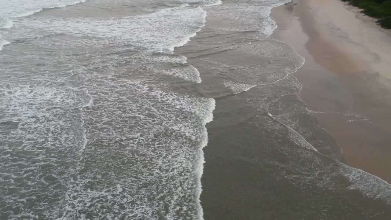 Barra do Sahy海滩的看法，北海岸的圣保罗，巴西视频素材