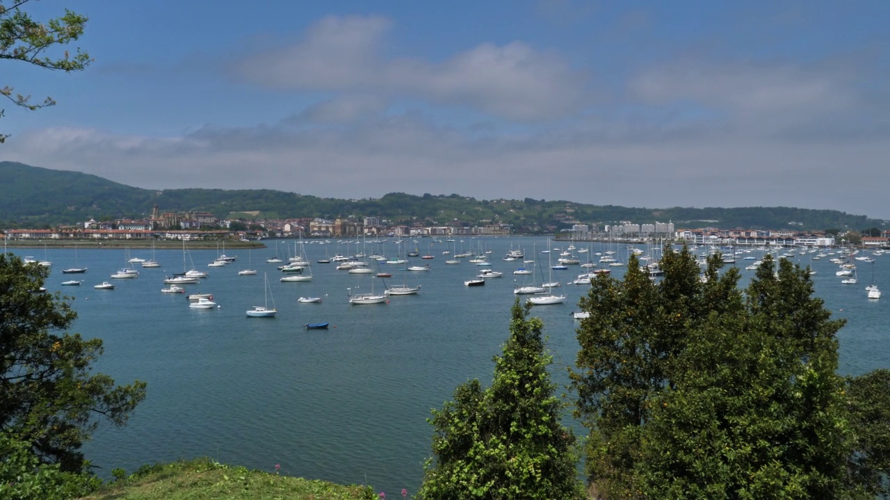 Txingudi湾，Hendaye，巴斯克国家，法国视频素材