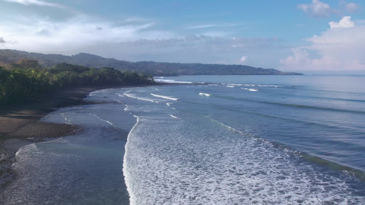 哥斯达黎加海岸的风景视频素材