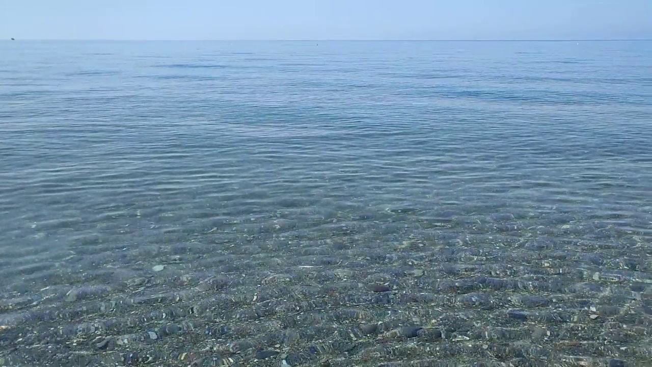 伊斯基亚-从海岸俯瞰马隆蒂海滩视频素材